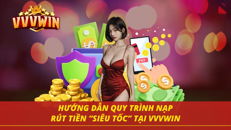 Quy trình nạp và rút tiền “thần tốc” tại VVVWIN